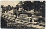 Steamer Red Bluff, loading wheat at Butte City. Sunk at Sacramento Cal. July 27, 1915