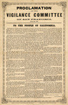 Proclamation of the vigilance committee of San Francisco, June 9th, 1856