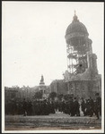 [Crowd at City Hall]