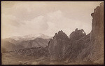 [View of mountains, road, horse and buggy], no. 725