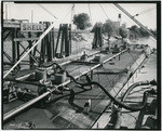 [Oil barges at Shell Oil dock on Sacramento River]