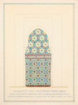 Suggested tile treatment of wall arch, Agua Caliente Resort-Wayne, Mcallister, architect, tile by Gladding McBean & Co. Scale 3/4"-1'0" - April 12 - 1930