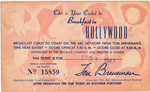 This is your ticket to Breakfast in Hollywood