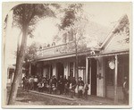 Group portrait on Main Street, Downieville