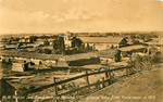 Mission San Buenaventura, founded 1782, general View, from photo made in 1875, No. 18