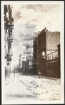 [Street scene during fire. Unidentified location]