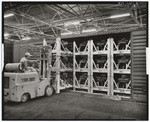 [Unloading engines at Lincoln Mercury Plant]