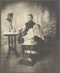 [Studio portrait of young Chinese woman]