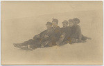 [Tobogganing down cemetery hill in Bodie]