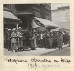 Telephone operators on strike.