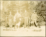 [Group of four hunters]