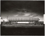 [Steel tank for Edwards Air Base, on Santa Fe R. car, Barstow]