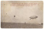 The air full of 'em, Paulhan in aeroplane, Beachey and Knabenshue in dirigibles, and the big balloon New York, Aviation Week, January 10-20, 1910, Los Angeles, Cal.