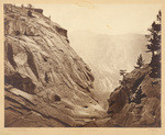 Yosemite Creek. Summit of falls at low water, No. 44