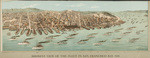 Birdseye view of the fleet in San Francisco Bay 1908