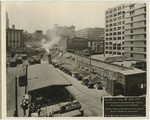 [Pacific Electric Railway depot and construction site]