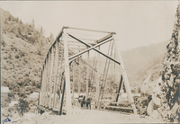 Wagon Road bridge at Bardee's Bar North Fork, 1292