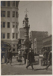 Lottas Fountain and foot of Geary Street - one year after