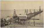 [Oil wells along pier, Santa Barbara Co.]