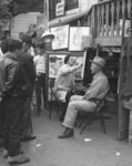 [Street artist on Olvera Street]