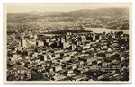 Aero-photoview City of Oakland looking towards Lake Merritt