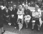 [Women on bench in MacArthur Park]