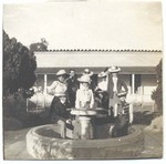 [Fountain and courtyard at Rancho Guajome]