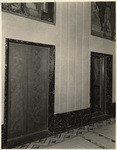 [Interior elevator door detail view first floor lobby Title Guarantee and Trust Building, 425 South Hill Street, Los Angeles]