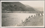 [O'Shaughnessy Dam from reservoir side] (2 views)