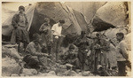 The Mount Goddard Gang - no weather can stop them: Lib Witter, Walter Marble, Marie McKibben, Doris Durst, Jean Scupham, Hayden Tyler, Neill Wilson, Helen Phillips, Norman Waite