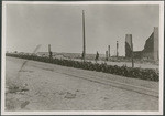 Two blocks of burned "California" street cars