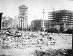 [View of rubble near Union Square at Post and Powell Sts.]