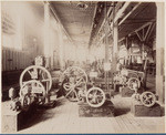 View of exhibit of C. H. Evans & Co., 110-112 Beale St., machine works, pumps, deep well pumps and all kinds of machinery, at Mechanic's Institute Fair, 1895