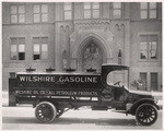 [Exterior general view tanker truck Wilshire Gasoline]