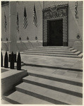 [Exterior front entrance detail Hollywood American Legion, 2035 North Highland Avenue, Hollywood]