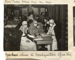 Red Cross nurses at headquarters.