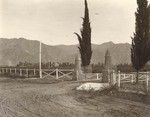 [Approch gate at Highland Place, Altadena]