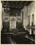 [Interior chancel full view First Baptist Church, 75 North Marengo Avenue, Pasadena]