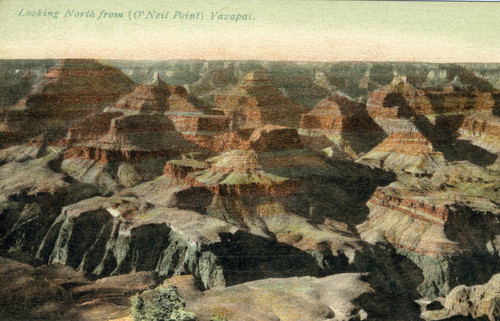 Postcard, Looking north from (O'Neil Point) Yavapai