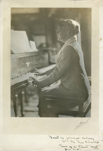 Autographed portrait of unidentified woman