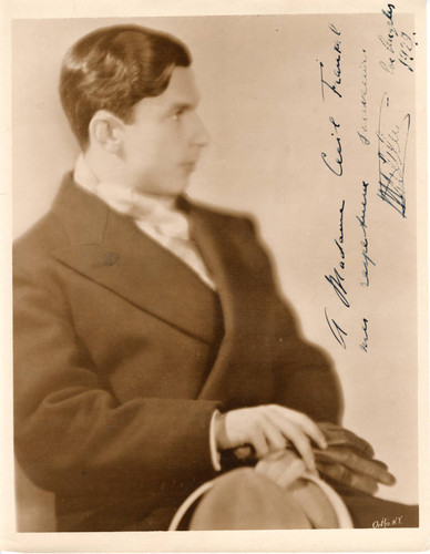 Autographed publicity portrait of Nathan Mironovitch Milstein