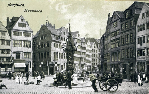 Postcard, Messberg, Hamburg