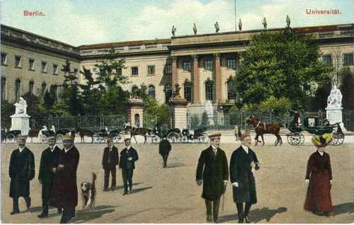 Postcard, University buildings in Berlin