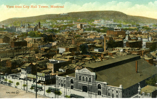 Postcard, View from City Hall Tower, Montréal