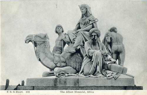 Postcard, The Albert Memorial, Africa