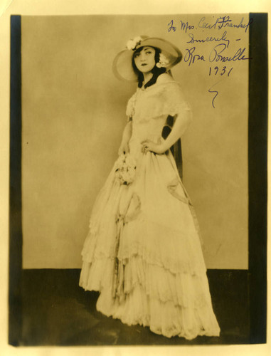 Autographed publicity portrait of Rosa Ponselle