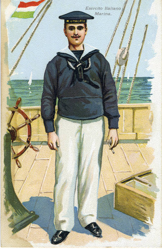 Postcard, Illustration of Esercito Italiano Marina
