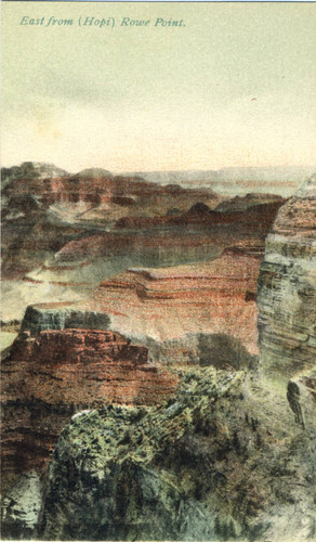 Postcard, East from (Hopi) Rowe Point