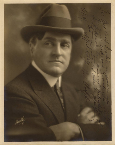 Autographed publicity portrait of William Andrews Clark, Jr