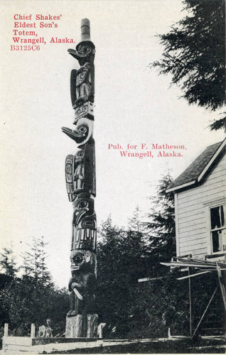 Postcard, Chief Shakes' Eldest Son's Totem